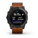 Смарт-часы Garmin Epix Pro (Gen 2) - Sapphire Edition 51 mm - титан DLC Carbon с каштановым кожаным ремешком 9