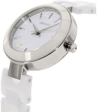 Часы наручные женские DKNY NY2354 кварцевые, керамический браслет, белые, США