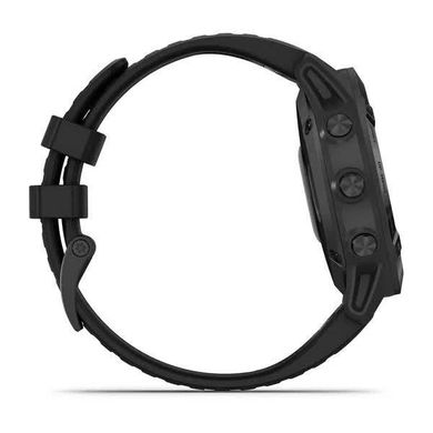 Смарт-годинник Garmin Fenix 6 Pro чорний з чорним ремінцем