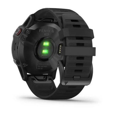 Смарт-годинник Garmin Fenix 6 Pro чорний з чорним ремінцем