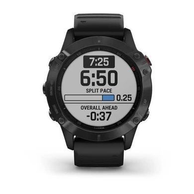 Смарт-годинник Garmin Fenix 6 Pro чорний з чорним ремінцем