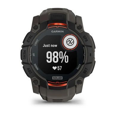 Смарт-годинник Garmin Instinct 3 (50 мм) Solar чорний/вугільний