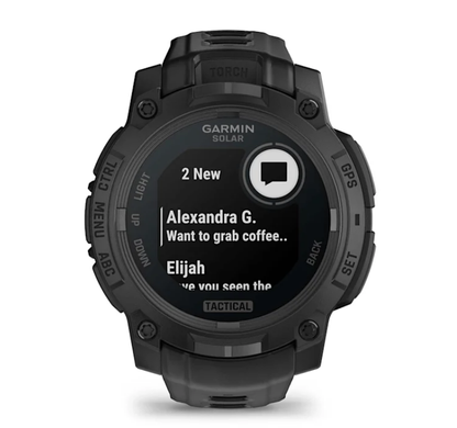 Смарт-годинник Garmin Instinct 3 (45 мм) Solar Tactical Edition чорний