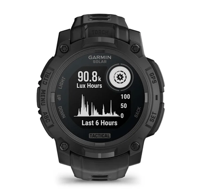 Смарт-годинник Garmin Instinct 3 (45 мм) Solar Tactical Edition чорний
