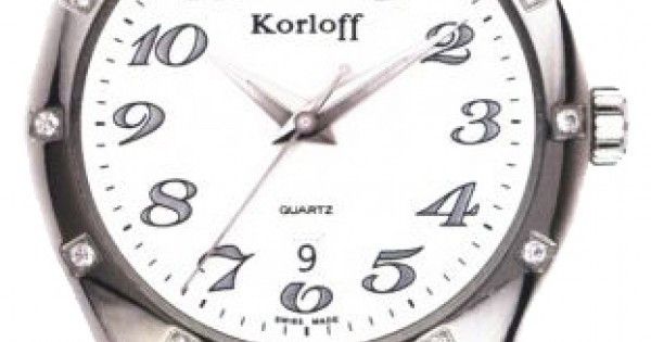 Часы наручные Korloff CAK42/363 с автоподзаводом, 12 бриллиантов, черный ремешок из кожи теленка, унисекс