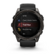 Смарт-годинник Garmin Fenix 8 &ndash; 51 мм, AMOLED Sapphire, титан з DLC-покриттям Carbon Gray і силіконовим ремінцем чорного/сірого кольору