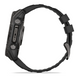 Смарт-годинник Garmin Fenix 8 &ndash; 51 мм, AMOLED Sapphire, титан з DLC-покриттям Carbon Gray і силіконовим ремінцем чорного/сірого кольору