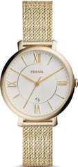 Часы наручные женские FOSSIL ES4353 кварцевые, "миланский" браслет, цвет желтого золота, США