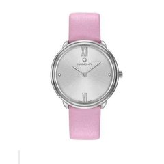 Часы наручные женские Hanowa 16-6072.04.001.15 кварцевые, розовый ремешок из кожи, Швейцария