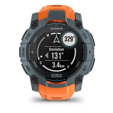 Смарт-годинник Garmin Instinct 3 (50 мм) Solar, колір сутінковий/сонячний