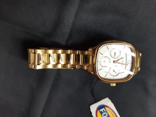 Часы наручные женские ES2855 кварцевые, на браслете, цвет розового золота, США, Уценка