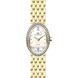 Часы наручные женские Continental 15001-LT202501 кварцевые, овальный корпус с фианитами, браслет, позолота 1