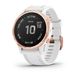 Смарт-годинник Garmin Fenix 6S Pro Rose Gold з білим ремінцем 1