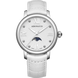 Часы наручные женские Aerowatch 43938 AA03 кварцевые, 8 бриллиантов, фаза Луны, белый ремешок 1