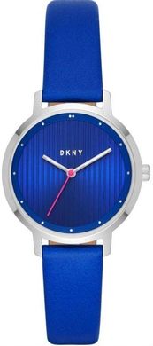 Часы наручные женские DKNY NY2675 кварцевые с синим кожаным ремешком, США
