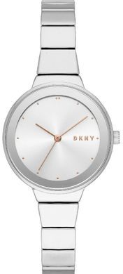 Часы наручные женские DKNY NY2694 кварцевые, на браслете, серебристые, США