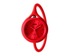 Часы универсальные LEXON LM112R1 с ремешком из силикона, красные