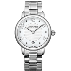 Часы наручные женские Aerowatch 42938 AA16M кварцевые на браслете, серебристые