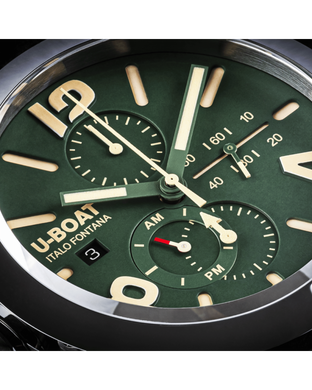 Годинник наручний чоловічий U-BOAT 9581 CLASSICO 45 TUNGSTENO CAS GREEN