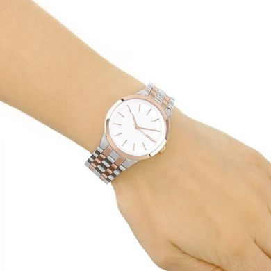 Часы наручные женские DKNY NY2464 кварцевые на браслете, биколорные, США