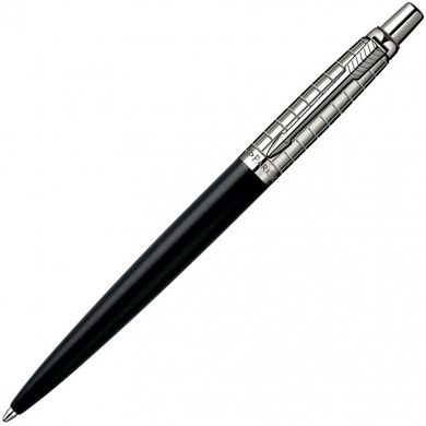 Ручка шариковая Parker Jotter Premium Satin Black SS Chiselled BP 15 332B