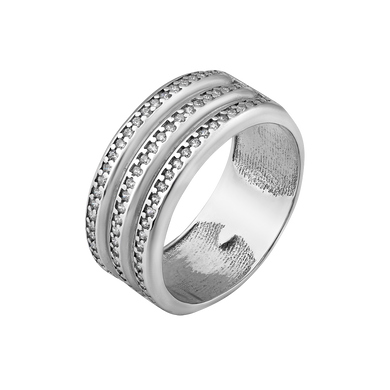 Серебряное кольцо 18