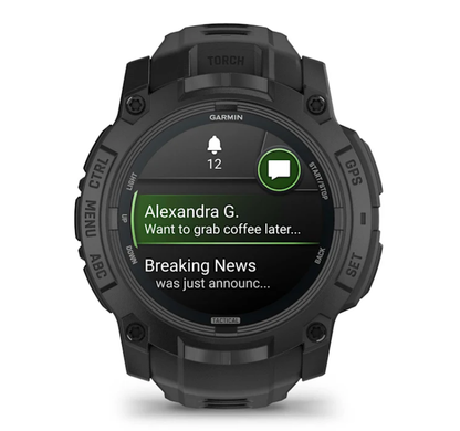 Смарт-годинник Garmin Instinct 3 (50 мм) AMOLED Tactical Edition чорний
