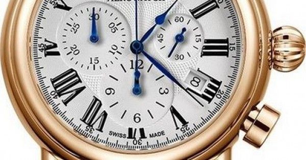 Часы-хронограф наручные мужские Aerowatch 83939 RO07 кварцевые, с датой, позолота PVD, коричневый ремешок