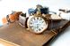 Часы-хронограф наручные мужские Aerowatch 83939 RO07 кварцевые, с датой, позолота PVD, коричневый ремешок 8