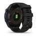 Смарт-годинник Garmin Descent Mk3i - 43 мм, титан Carbon Grey DLC з чорним силіконовим ремінцем