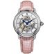 Женские наручные часы Aerowatch 60922 AA17, механика с автоподзаводом, скелетон, розовый кожаный ремешок 1