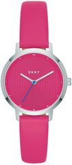 Часы наручные женские DKNY NY2674 кварцевые с розовым кожаным ремешком, США