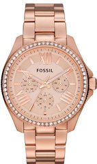 Часы наручные женские FOSSIL AM4483 кварцевые, с фианитами, цвет розового золота, США, УЦЕНКА