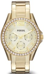 Часы наручные женские FOSSIL ES3203 кварцевые, на браслете, цвет желтого золота, США