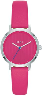 Годинники наручні жіночі DKNY NY2674 кварцові з рожевим шкіряним ремінцем, США