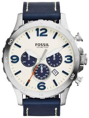 Часы наручные мужские FOSSIL JR1480 кварцевые, ремешок из кожи, США