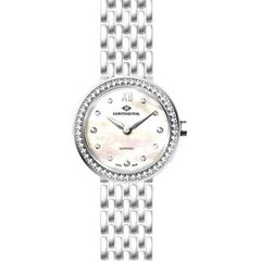 Часы наручные женские Continental 16001-LT101501 кварцевые, с фианитами, стальной браслет