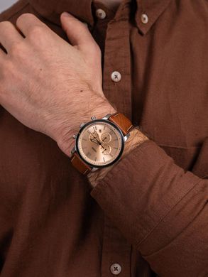 Часы наручные мужские FOSSIL FS5627 кварцевые, ремешок из кожи, США