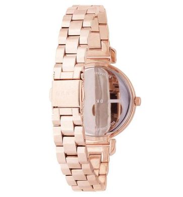 Часы наручные женские DKNY NY2584 кварцевые, на браслете, цвет розового золота, США