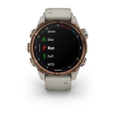 Смарт-часы Garmin Descent Mk3i - 43 мм, бронзовый титан PVD, силиконовый ремешок французского серого цвета + трансивер Descent T2