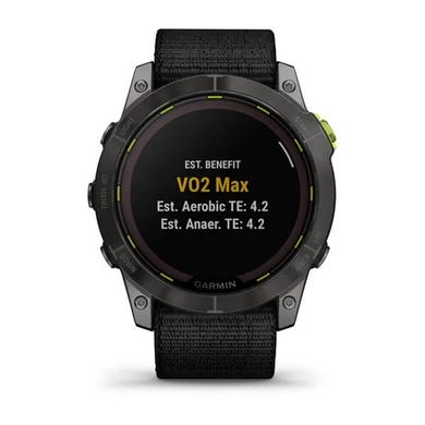 Смарт-годинник Garmin Enduro 2 з чорним нейлоновим ремінцем