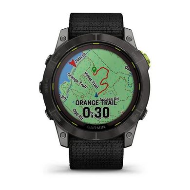Смарт-годинник Garmin Enduro 2 з чорним нейлоновим ремінцем