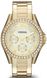 Часы наручные женские FOSSIL ES3203 кварцевые, на браслете, цвет желтого золота, США 1