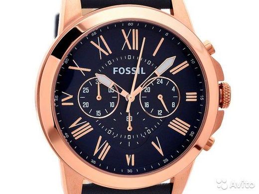 Часы наручные мужские FOSSIL FS4835 кварцевые, ремешок из кожи, США