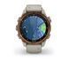 Смарт-часы Garmin Descent Mk3i - 43 мм, бронзовый титан PVD, силиконовый ремешок французского серого цвета + трансивер Descent T2