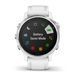Смарт-часы Garmin Fenix 6S серебристые с белым ремешком