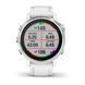 Смарт-часы Garmin Fenix 6S серебристые с белым ремешком