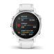 Смарт-часы Garmin Fenix 6S серебристые с белым ремешком