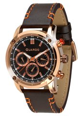 Чоловічі наручні годинники Guardo 011645-3 RgBrBr