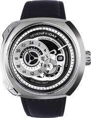 Часы наручные мужские SEVENFRIDAY SF-Q1/01, автоподзавод, Швейцария (дизайн напоминает звуковое оборудование)